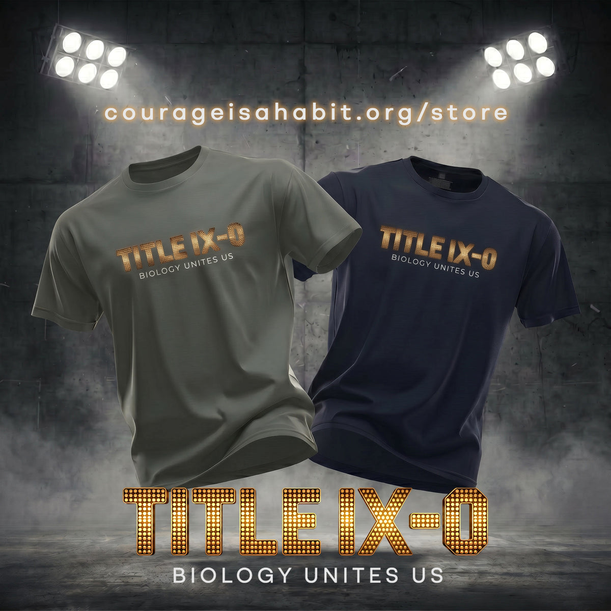 TITLE IX-0 Tee – "Biology Unites Us"