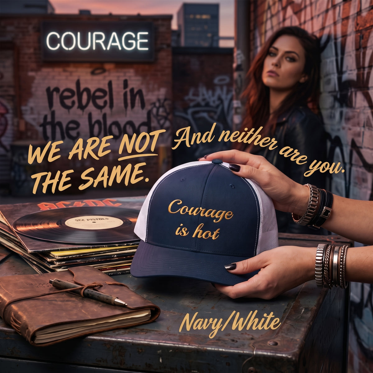 Courage Is Hot Trucker Hat